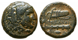 Kings of Macedon. Mint in Asia Minor. Alexander III "the Great" 336-323 BC. Ae.
Reference:
Condition: Very Fine



Weight: 4,9 gr
Diameter: 17 ...