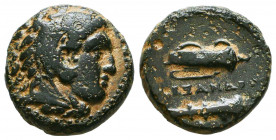 Kings of Macedon. Mint in Asia Minor. Alexander III "the Great" 336-323 BC. Ae.
Reference:
Condition: Very Fine



Weight: 5,6 gr
Diameter: 17,...