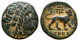 IONIA, Miletos. Circa 200 BC. Æ 

Reference:
Condition: Very Fine




Weight: 4 gr
Diameter: 18,1 mm