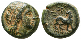 IONIA, Miletos. Circa 200 BC. Æ 

Reference:
Condition: Very Fine




Weight: 5,9 gr
Diameter: 17,1 mm