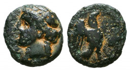 CARIA. Halikarnassos. Ae (Mid 4th-3rd centuries BC).

Reference:
Condition: Very Fine




Weight: 1,1 gr
Diameter: 11,1mm