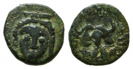 Greek Coins, Ae

Reference:
Condition: Very Fine




Weight: 0,9 gr
Diameter: 10,9 mm