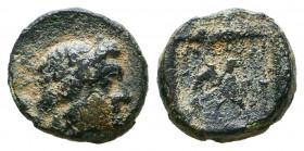 Greek Coins, Ae

Reference:
Condition: Very Fine




Weight: 1,3 gr
Diameter: 10,8 mm