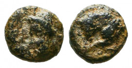 Greek Coins, Ae

Reference:
Condition: Very Fine




Weight: 0,7 gr
Diameter: 8,1 mm