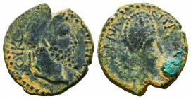 Septimius Severus and Abgar VIII Æ Edessa, Mesopotamia. 193-211. 

Reference:
Condition: Very Fine




Weight: 4,1 gr
Diameter: 20,1 mm