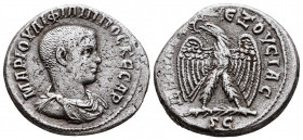 Philip I AR Tetradrachm of Antioch, Syria. AD 244-249.
Reference:
Condition: Very Fine



Weight: 12,4 gr
Diameter: 26,9 mm