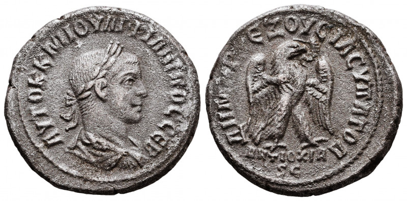Philip I AR Tetradrachm of Antioch, Syria. AD 244-249.
Reference:
Condition: V...