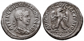 Philip I AR Tetradrachm of Antioch, Syria. AD 244-249.
Reference:
Condition: Very Fine



Weight: 10,8 gr
Diameter: 27,1 mm