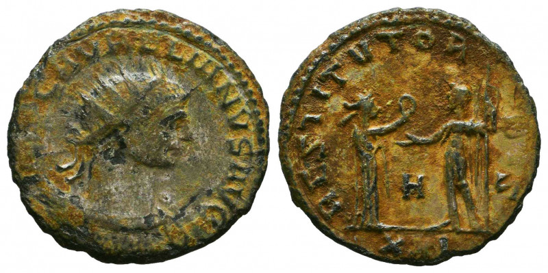 Aurelianus (270-275 AD). AE Antoninianus
Reference:
Condition: Very Fine


...