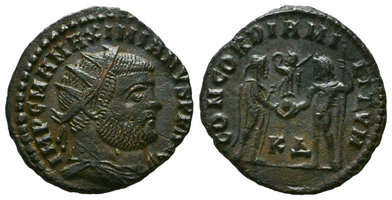 Maximian - Antoninianus. 292-293 AD.
Reference:
Condition: Very Fine



We...