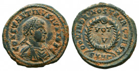 Constantine II. As Caesar, A.D. 317-337. Æ follis 
Reference:
Condition: Very Fine



Weight: 3,6 gr
Diameter: 19,7 mm