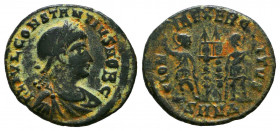 Constantine II. As Caesar, A.D. 317-337. Æ follis 
Reference:
Condition: Very Fine



Weight: 2 gr
Diameter: 18,4 mm