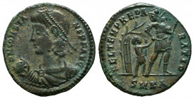 Constantius II (337-361 AD). AE Follis
Reference:
Condition: Very Fine



Weight: 3,4 gr
Diameter: 21,2 mm
