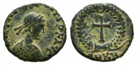 Theodosius I. A.D. 379-395. AE 
Reference:
Condition: Very Fine



Weight: 1 gr
Diameter: 12 mm