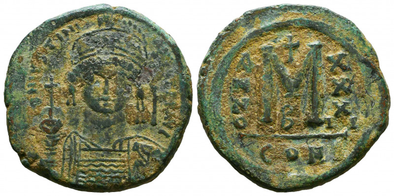 Justinian I (527-565), Follis, AE.
Reference:
Condition: Very Fine




We...
