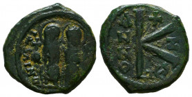 Justin II, with Sophia. 565-578. Æ

Reference:
Condition: Very Fine




Weight: 5,4 gr
Diameter: 19,8 mm