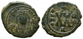 Maurice Tiberius. A.D. 582-602. AE follis. 

Reference:
Condition: Very Fine




Weight: 6,3 gr
Diameter: 23,6 mm