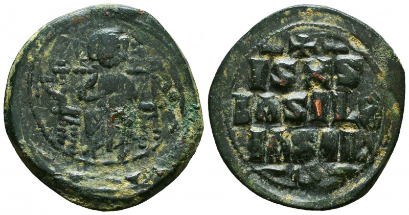 Byzantine Bust of Christ, Anonymous ca. 1028-1034. AE follis, 

Reference:
Co...