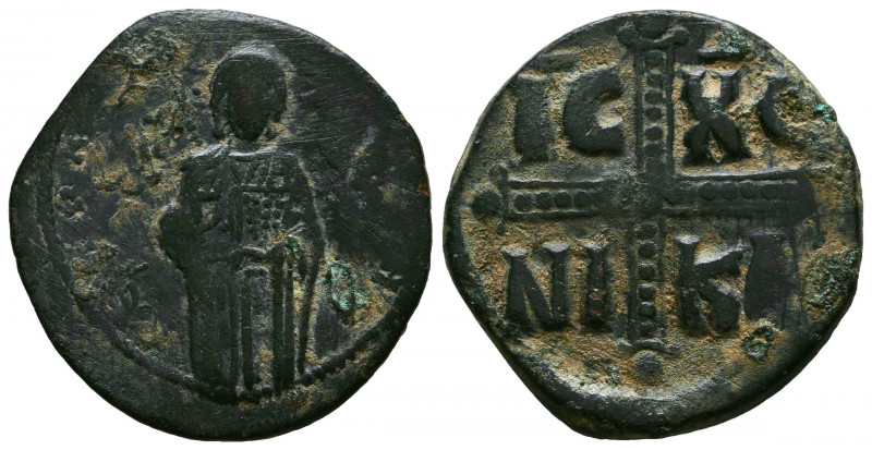 Byzantine Bust of Christ, Anonymous ca. 1028-1034. AE follis, 

Reference:
Co...