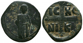 Byzantine Bust of Christ, Anonymous ca. 1028-1034. AE follis, 

Reference:
Condition: Very Fine




Weight: 8,2 gr
Diameter: 29,1 mm