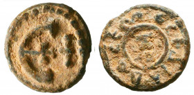 Byzantine Lead Seals, 7th - 13th Centuries

Reference:
Condition: Very Fine




Weight: 2,3 gr
Diameter: 14,2 mm