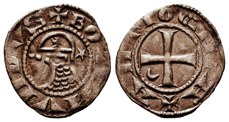 Crusader States, Antioch (Principality). Bohémond III AR Denier. AD 1163-1201.
...