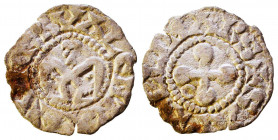France, Bishops of Valence. AR Denier. 12th century.
Obv. +S APOLLINARS, cross pomme with annulet in second quarter.
Rev. +VRBS VALENTIA, eagle faci...