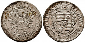 German States, Oldenburg. temp. Anton Gunther AR Gulden of 28 Stüber. 1603-1667. In the name of Ferdinand III (1649-1651). FLOR • AN • GV • C • O • (2...