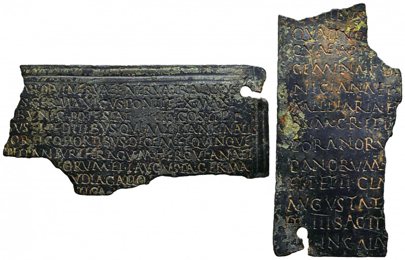 Extremely RARE Ancient Roman Bronze Military Diploma, c. 2nd century AD 

Refe...