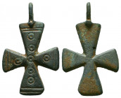 Byzantine Bronze Cross Pendant, c. 7th-12th century AD.

Reference:
Condition: Very Fine




Weight: 5,9 gr
Diameter: 38,3 mm