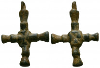 Byzantine Bronze Cross Pendant, c. 7th-12th century AD.

Reference:
Condition: Very Fine




Weight: 4,1 gr
Diameter: 31,3 mm