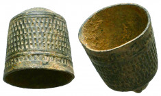 Byzantine Thimble. 10th-12th century AD. 

Reference:
Condition: Very Fine




Weight: 4,4 gr
Diameter: 19,6 mm