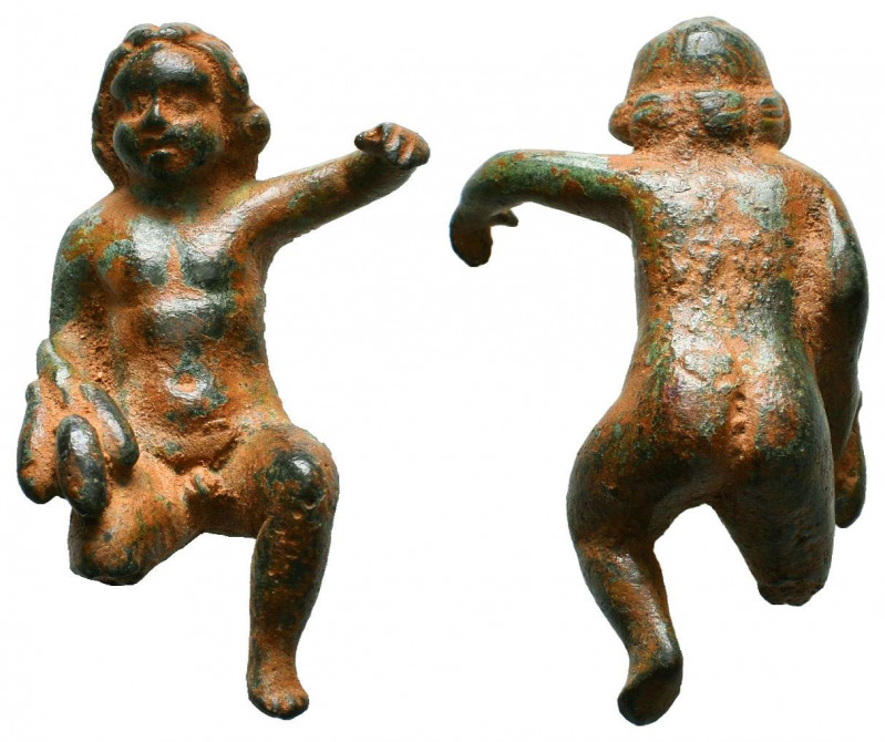 Ancient Roman Bronze Eros Statue c. 1st-3rd century AD.
Reference:
Condition: ...