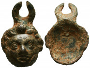 Roman bronze Applique. Circa 1-3 cent.AD.
Reference:
Condition: Very Fine



Weight: 21,8 gr
Diameter: 43 mm