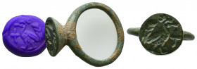 Ancient Roman Seal Ring c. 4th-1st century AD.
Reference:
Condition: Very Fine



Weight: 
Diameter: