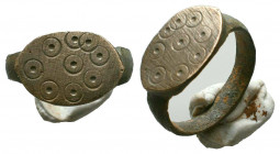 Byzantine Evel Eye Ring c. 7th-12th century AD.
Reference:
Condition: Very Fine



Weight: 
Diameter:
