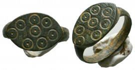 Byzantine Evel Eye Ring c. 7th-12th century AD.
Reference:
Condition: Very Fine



Weight: 
Diameter: