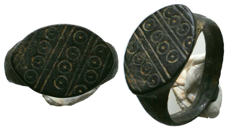 Byzantine Evel Eye Ring c. 7th-12th century AD.
Reference:
Condition: Very Fin...