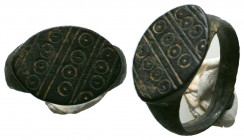Byzantine Evel Eye Ring c. 7th-12th century AD.
Reference:
Condition: Very Fine



Weight: 
Diameter: