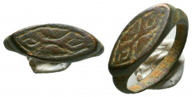 Byzantine Evel Eye Ring c. 7th-12th century AD.
Reference:
Condition: Very Fine



Weight: 
Diameter: