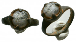Roman bronze Ring with Stone inlaid on bezel. 1st. early 2nd century AD
Reference:
Condition: Very Fine



Weight: 
Diameter: