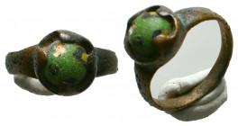 Roman bronze Ring with Stone inlaid on bezel. 1st. early 2nd century AD
Reference:
Condition: Very Fine



Weight: 
Diameter: