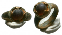 Roman bronze Ring with Stone inlaid on bezel. 1st. early 2nd century AD
Reference:
Condition: Very Fine



Weight: 
Diameter: