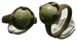 Roman bronze Ring with Stone inlaid on bezel. 1st. early 2nd century AD
Reference:
Condition: Very Fine



Weight: 
Diameter: