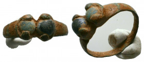 Roman bronze Ring with Stone inlaid on bezel. 1st. early 2nd century AD
Reference:
Condition: Very Fine



Weight: 
Diameter: