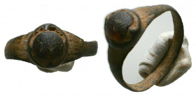 Roman bronze Ring with Stone inlaid on bezel. 1st. early 2nd century AD
Reference:
Condition: Very Fine



Weight: 
Diameter: