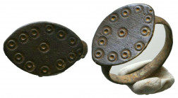 Byzantine Evel Eye Ring c. 7th-12th century AD.
Reference:
Condition: Very Fine



Weight: 
Diameter: