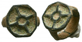Byzantine Ring c. 7th-12th century AD.
Reference:
Condition: Very Fine



Weight: 
Diameter: