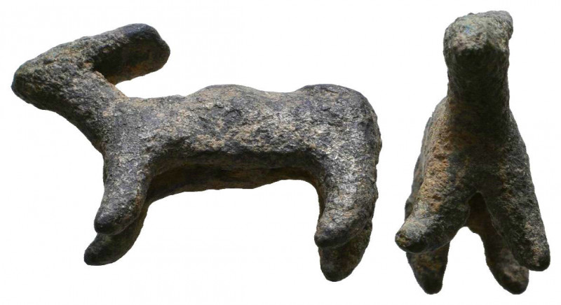 Ancient Bronze Ibex Amulet. 3rd-2nd millennium BC.
Reference:
Condition: Very ...