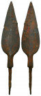 Very Beautiful Ancient Bronze Arrow Heads, Ae 

Very Nicely Reserved



Weight: 
Diameter: